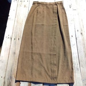 NWT Long Wrap Skirt 6 Van Heusen